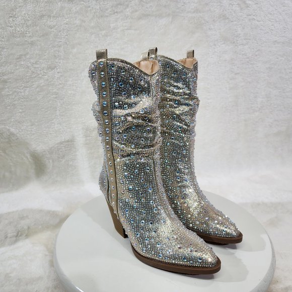 RIVER ISLAND GREY Boots Block Heel Size 4 Women Ankle Leather Suede